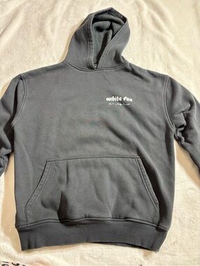 White Fox Boutique Charcoal Gray Crewneck Hoodie